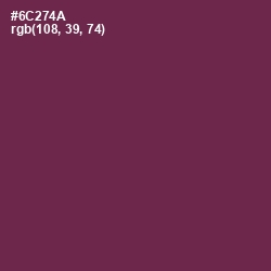 #6C274A - Tawny Port Color Image