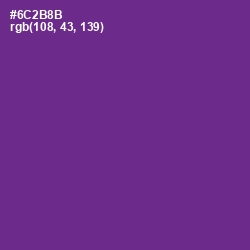 #6C2B8B - Eminence Color Image