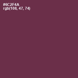 #6C2F4A - Tawny Port Color Image