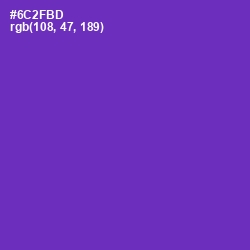 #6C2FBD - Royal Purple Color Image