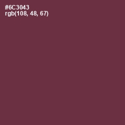 #6C3043 - Tawny Port Color Image