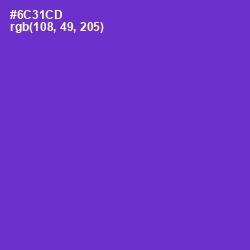 #6C31CD - Purple Heart Color Image
