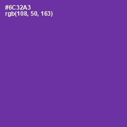 #6C32A3 - Royal Purple Color Image