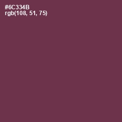 #6C334B - Finn Color Image