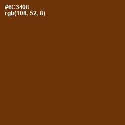 #6C3408 - Nutmeg Wood Finish Color Image