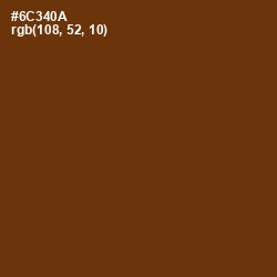 #6C340A - Nutmeg Wood Finish Color Image