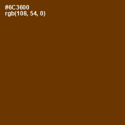 #6C3600 - Nutmeg Wood Finish Color Image