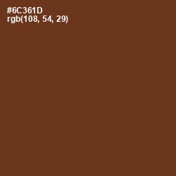 #6C361D - Metallic Copper Color Image