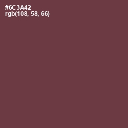 #6C3A42 - Tawny Port Color Image