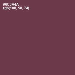 #6C3A4A - Finn Color Image