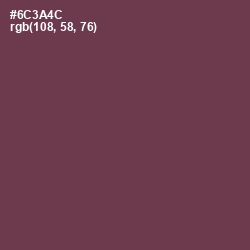 #6C3A4C - Finn Color Image