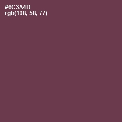 #6C3A4D - Finn Color Image