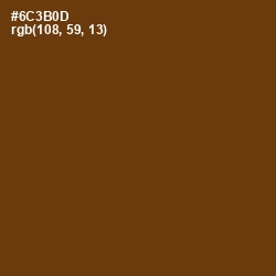 #6C3B0D - Nutmeg Wood Finish Color Image