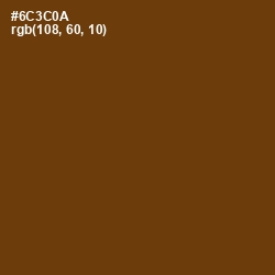 #6C3C0A - Nutmeg Wood Finish Color Image