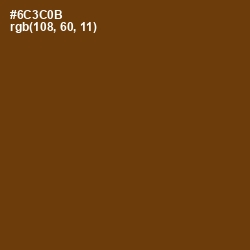 #6C3C0B - Nutmeg Wood Finish Color Image