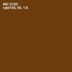 #6C3C0D - Nutmeg Wood Finish Color Image