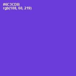 #6C3CDB - Purple Heart Color Image