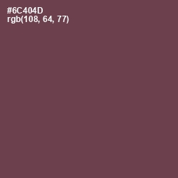 #6C404D - Eggplant Color Image