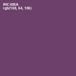 #6C406A - Salt Box Color Image
