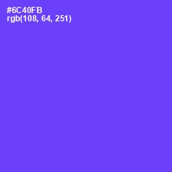 #6C40FB - Fuchsia Blue Color Image