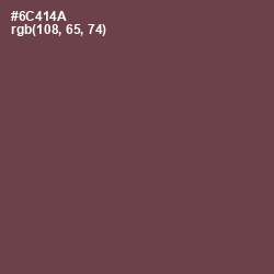 #6C414A - Eggplant Color Image