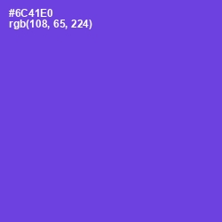 #6C41E0 - Fuchsia Blue Color Image