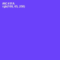 #6C41FA - Fuchsia Blue Color Image