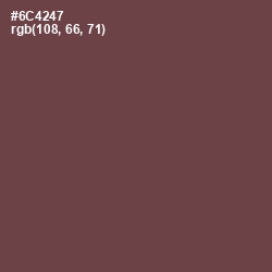 #6C4247 - Eggplant Color Image