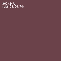 #6C424A - Eggplant Color Image
