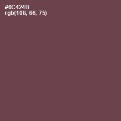 #6C424B - Eggplant Color Image