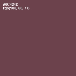 #6C424D - Eggplant Color Image