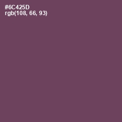 #6C425D - Eggplant Color Image