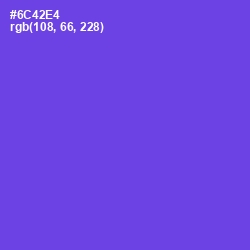 #6C42E4 - Fuchsia Blue Color Image