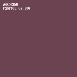 #6C4350 - Eggplant Color Image