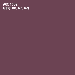 #6C4352 - Eggplant Color Image