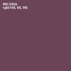 #6C445A - Eggplant Color Image