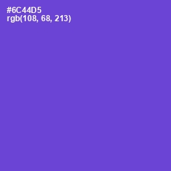 #6C44D5 - Fuchsia Blue Color Image
