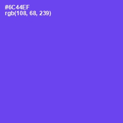 #6C44EF - Fuchsia Blue Color Image