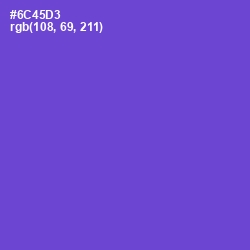 #6C45D3 - Fuchsia Blue Color Image