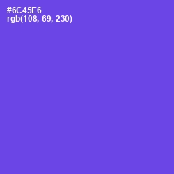 #6C45E6 - Fuchsia Blue Color Image