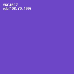 #6C46C7 - Fuchsia Blue Color Image