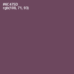 #6C475D - Eggplant Color Image