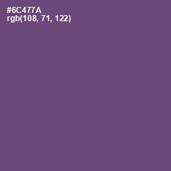 #6C477A - Smoky Color Image