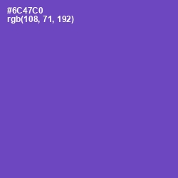 #6C47C0 - Fuchsia Blue Color Image