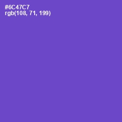#6C47C7 - Fuchsia Blue Color Image