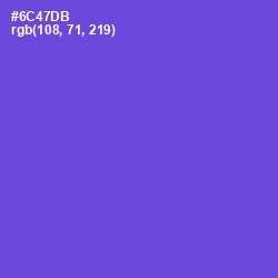 #6C47DB - Fuchsia Blue Color Image