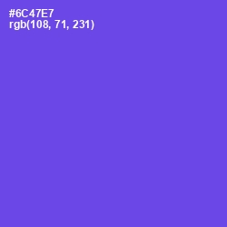 #6C47E7 - Fuchsia Blue Color Image