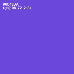 #6C48DA - Fuchsia Blue Color Image