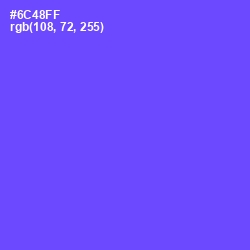 #6C48FF - Royal Blue Color Image