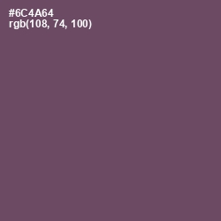 #6C4A64 - Scorpion Color Image